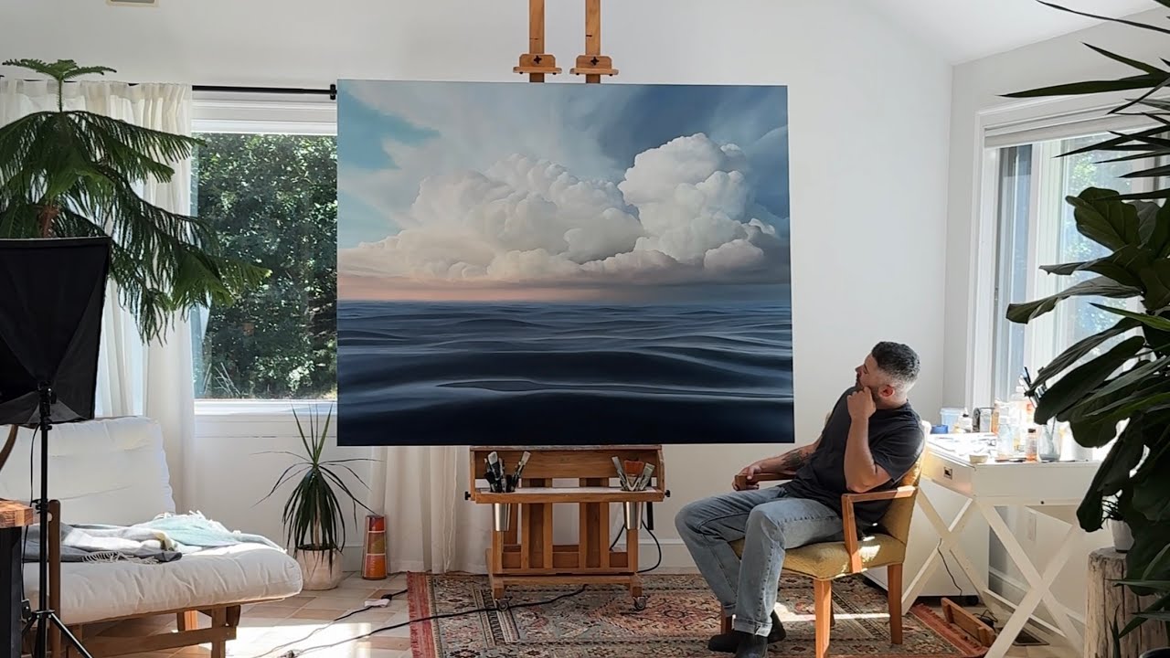“Atlantic Clouds” | Oil Painting Process 