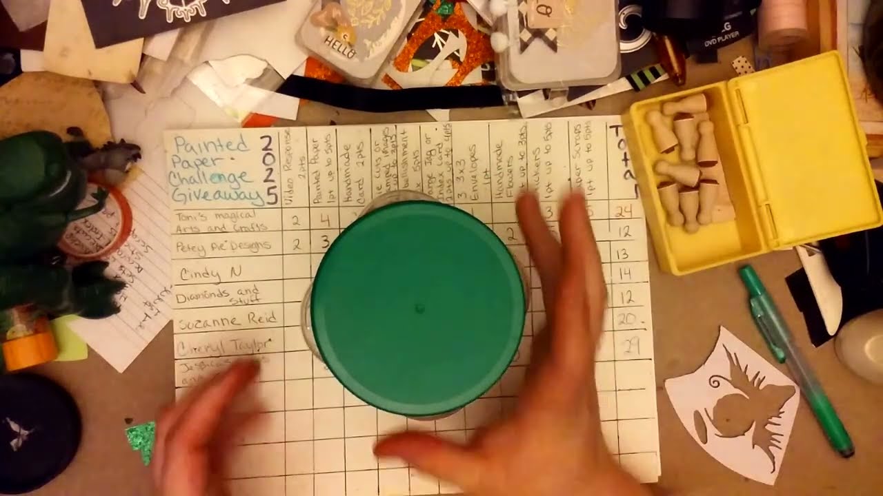 Winners Of My 2025 Painted Paper Challenge Giveaway!!