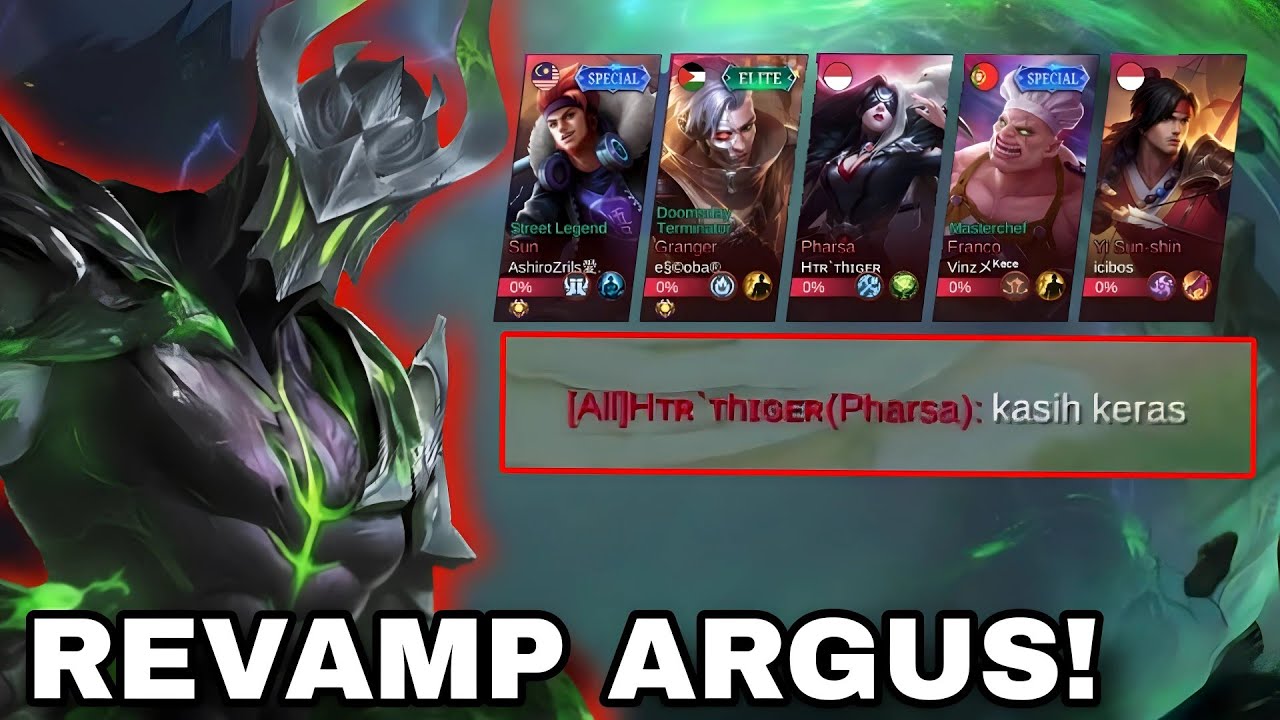 ARGUS REVAMP 2025!! Build & Emblem Tersakit Setelah Update MLBB