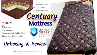 Centuary Mattress - Unboxing & Review Centuary Joy Orthopedic Support Reversible Coir Mattress