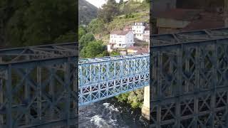 Puente sobre un río #galicia #drone #dji #dronevideo #mavicair2 #river #viajes #paisajes