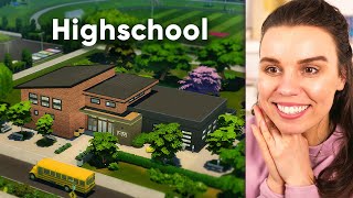 I tried to build a mini HIGHSCHOOLl! (The Sims 4 Highschool Years)