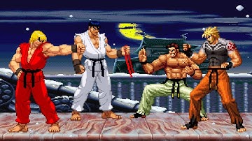 ICE RYU & FIRE KEN VS RYO SAKAZAKI & TAKUMA