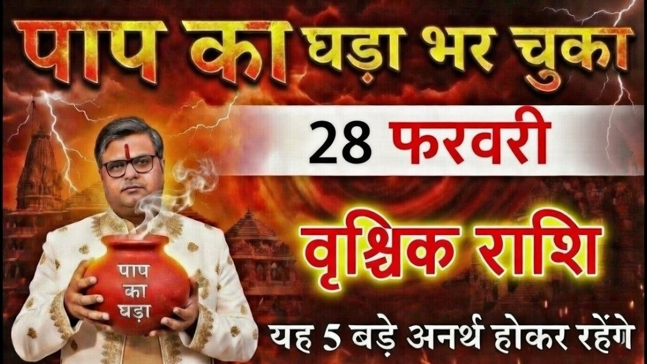 वृश्चिक राशि वालों 27 और 28 फरवरी 2026 हड़कंप मचने वाला है सच सुनकर नींद उड़ जाएगा@vrischikrashi
