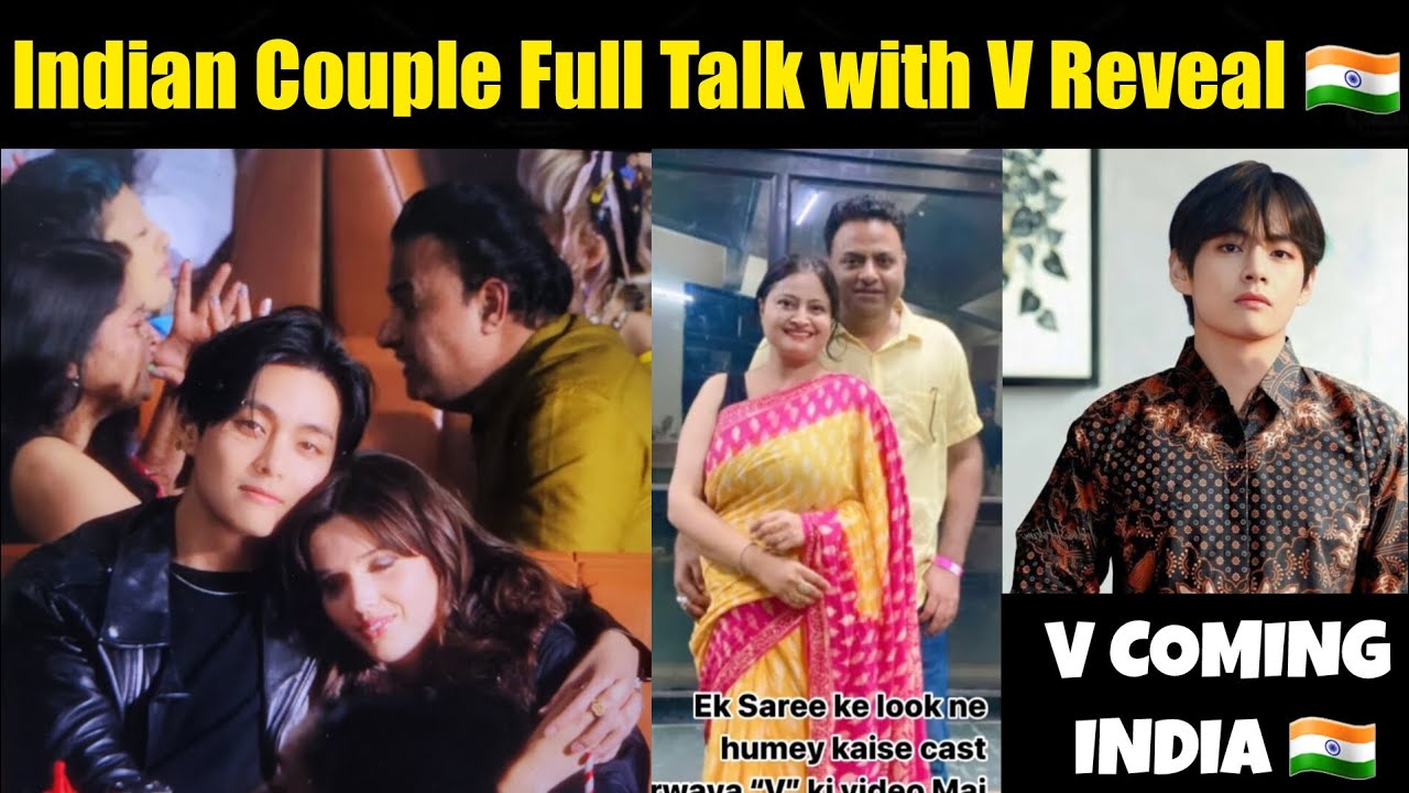 Indian Couple Full Talk with BTS V Reveal 🇮🇳| BTS V Finally Coming