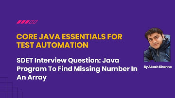 Java Program To Find Missing Number In An Array