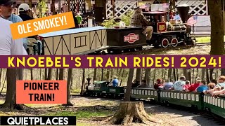 Knoebel’s Amusement Resort! TRAIN RIDES! 2024! Ole Smokey & Pioneer Train!