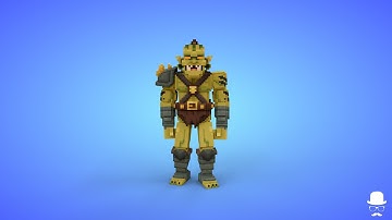 Orc Goblin 5 Voxel Character - 3D Lowpoly Fantasy Creature