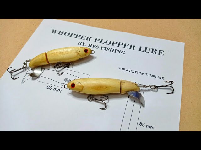 Making a Whopper Plopper style topwater lure (Chapter-2. How to make a lure  tail). 