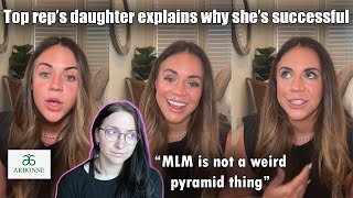 MLM is not a weird pyramid thing | Top huns daughter explains why shes successful | #antimlm