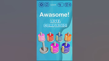 Donut Hoop Sort Color Puzzle