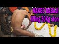 Naked babaji lifting 50kg stone with penis  pashupatinath