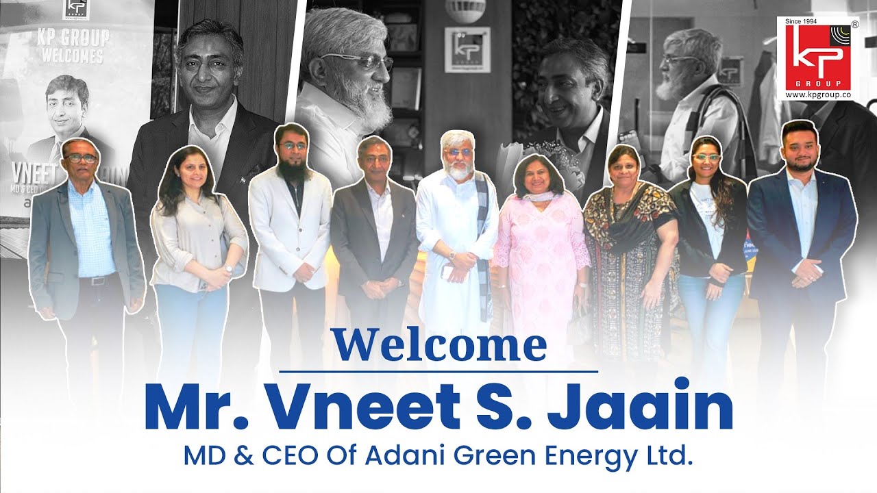 Mr. Vneet S. Jaain, MD & CEO of Adani Green Energy Visits KP House | Meets Dr. Faruk G. Patel