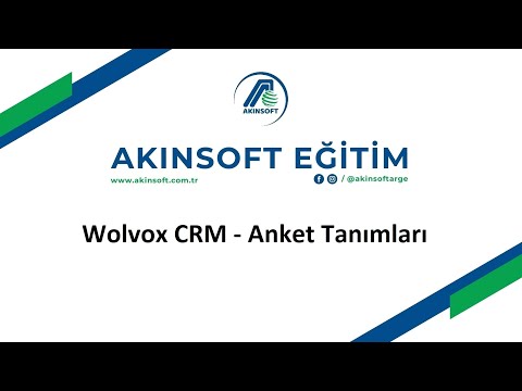 Wolvox CRM - Anket Tanımları