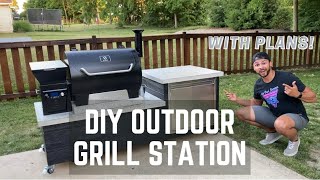 How to Build a DIY Grill Station | Outdoor Kitchen | Z Grills | Plans