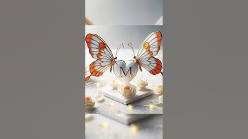 M♡ letter video !! ❤️#nameart #namistatus #nameartvideo#shortvideo🎀#trendingvideo #lovenameart ✨️❤️