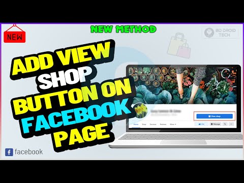 How to add view shop button on facebook page | Add Shop Now Button  to Facebook Page