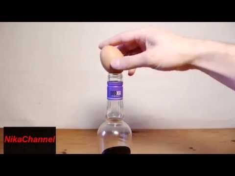Как получить яйцо в бутылке ??  როგორ მოვათავსოთ კვერცხი ბოთლში.