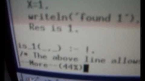 Prolog Program displaying some OR functionality.