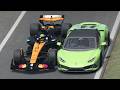 Lando Norris McLaren F1 2025 vs Lamborghini Huracán EVO Spyder at Monza
