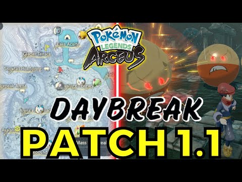 DAYBREAK Patch 1.1 Massive Mass Outbreaks for Pokemon Legends Arceus