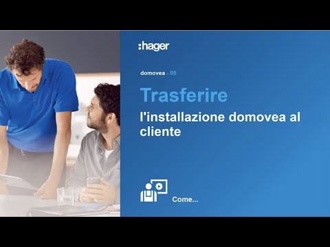 5. Trasferire l'installazione domovea al cliente