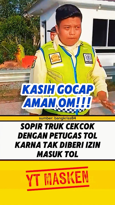 SUPIR TRUK CEKCOK DENGAN PETUGAS TOL⁉️ #beritaterkini #trending #fyp #shortsvideo #shorts