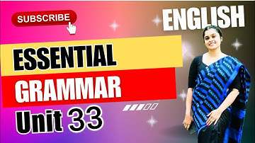 Essential Grammar | Unit  33 #english #grammar #englishlanguage