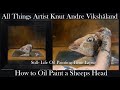 Still Life Oil Painting Time Lapse - How to Paint a Sheep Head - Artist Knut Andre Vikshåland