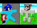 Jj and mikey created the newest mob sonic vs tom  ben spawn battle in minecraft  incredible mob 