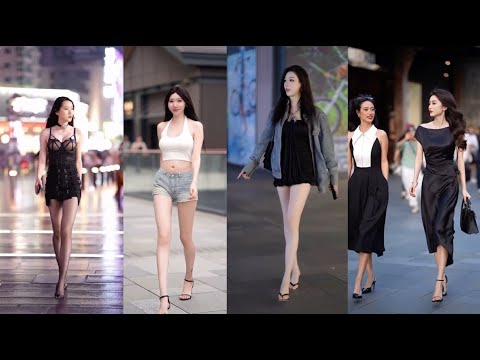 중국 길거리 미녀모델 패션 코디(Chinese street beauty model fashion coordination)中国街头美人模特时尚搭配  # 01