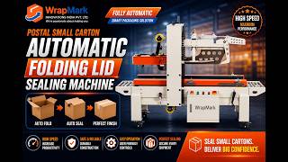 Postal Small Carton Automatic Folding Lid Sealing Machine | E-commerce Packaging Solution