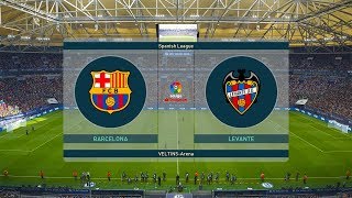 Barca vs levante | full match & amazing goals pes live 2019
