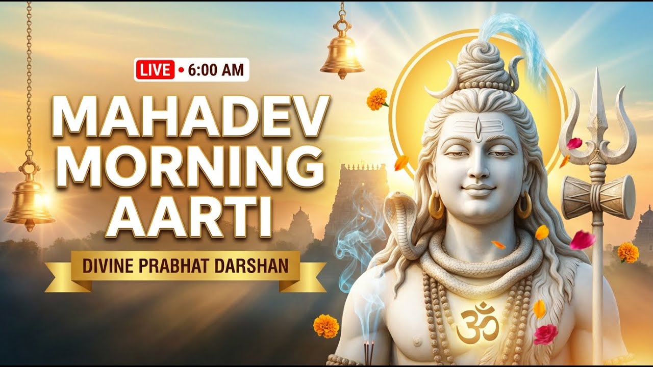 Mahadev Pratah Aarti | Morning Live Darshan from Shiv Anand Ashram