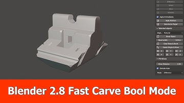 Blender 2.8 Hardsurface Addon Fast Carve : Bool Modes