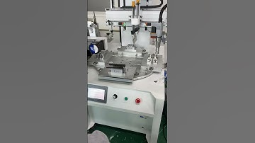 Toy doll pad printing machine, robot automatic screen printing machine installation video丝印机，移印机