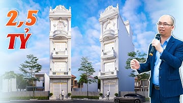 Mẫu Tòa Nhà Văn Phòng 4 Tầng Tân Cổ Điển Đẹp Giá 2.5 Tỷ Vừa Kinh Doanh Vừa Ở Tại Tây Ninh