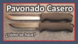 Proteger un CUCHILLO del ÓXIDO .... Hacer una PATINA en un CUCHILLO