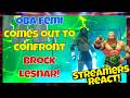 Streamers React Oba Femi Comes Out To Confront Brock Lesnar Wwe Wweraw Wrestling