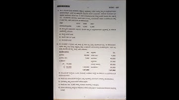 Advanced Financial accounting in Kannada 2nd semester B.com NEP Question paper 2022 | BNU | B.com |