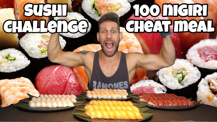 SUSHI 100 nigiri challenge - MAN VS FOOD - Italian...
