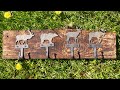 Making a Cabin Themed Coat Rack with Animal Hooks
