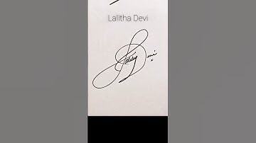 Lalita name Signature #signature
