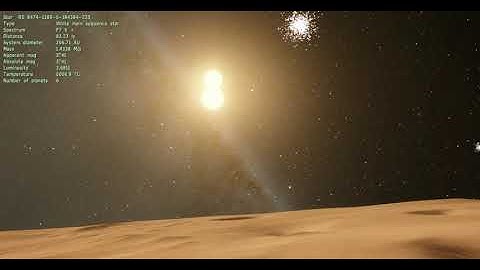 Weird diffraction spike glitch in Space engine