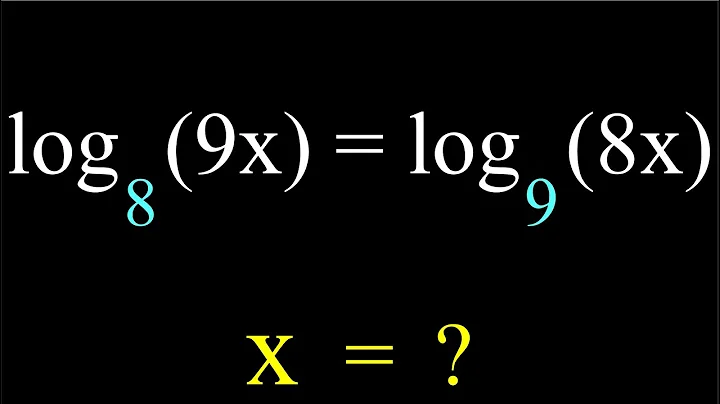 A Nice Algebra Problem | Math Olympiad x=?