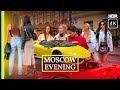  hottest evening life russia moscow  city walk tour with russian peoples 4kr