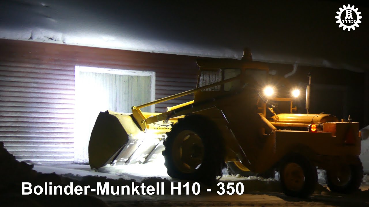 Snow clearing with old wheel loader  BM H10 - 350 / winter 2023-24 Baklastare i Snöröjning