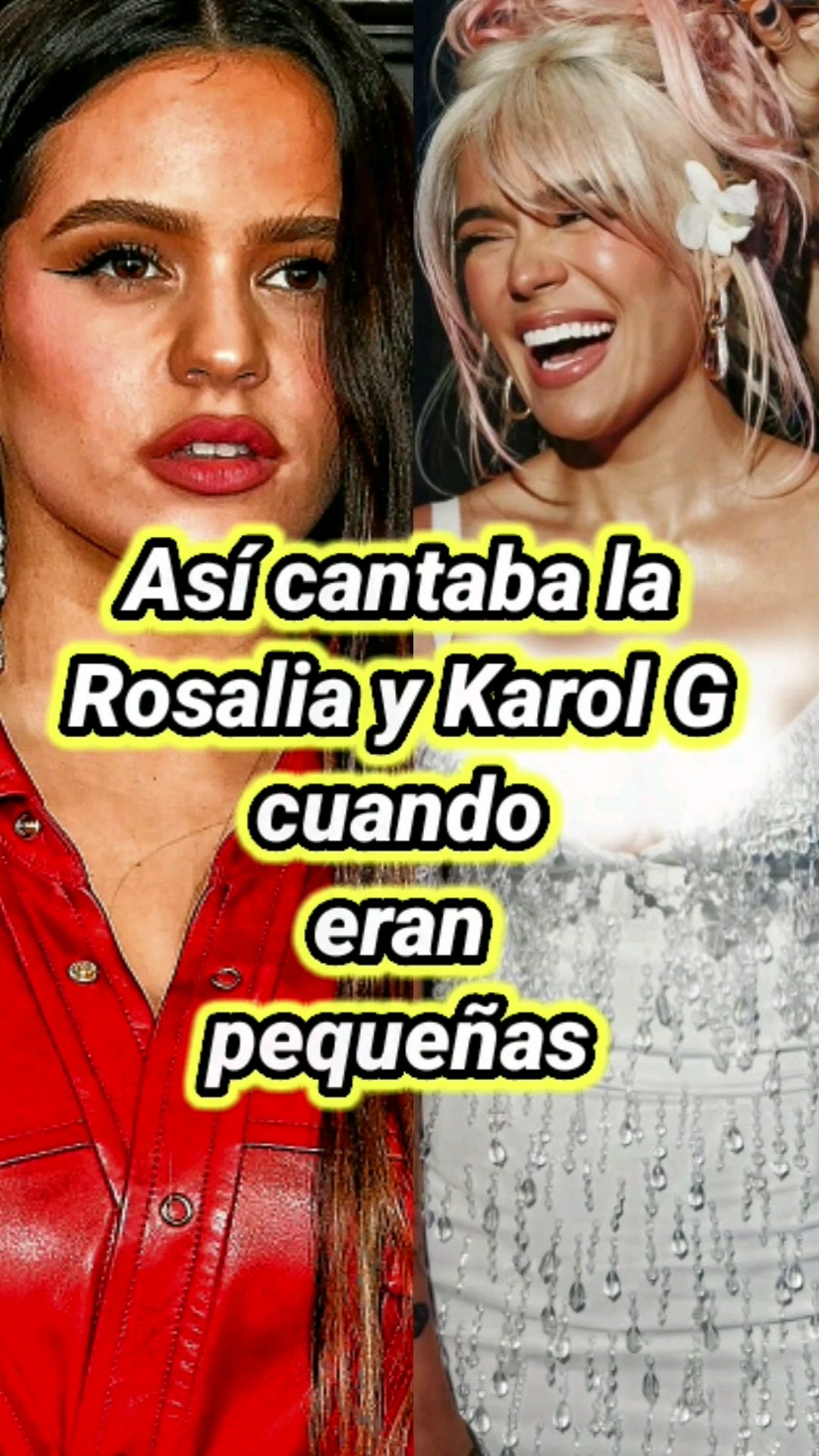 Así cantaban la Rosalia y Karol G antes de ser famosa. #karolg #Rosalia