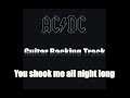 ACDC - You shook me all night long - Guitar Backing Track (HQ with Vocals!!!)