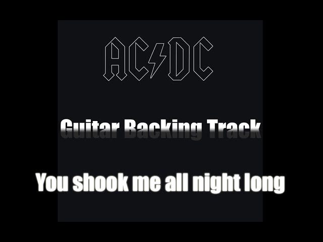 ACDC - You shook me all night long - Guitar Backing Track (HQ with Vocals!!!) class=